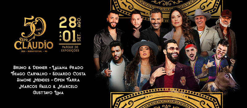 ExpoCláudio Rodeio Festival 2024 - Gusttavo Lima e Open Farra